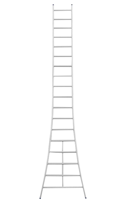 Atlas ladder / 1 x 18, gebogen, ano