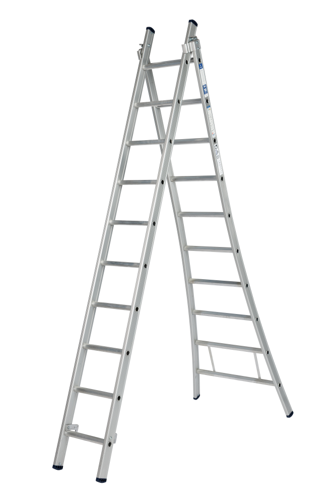 Atlas ladder / 2 x 10, gebogen, ano, reform