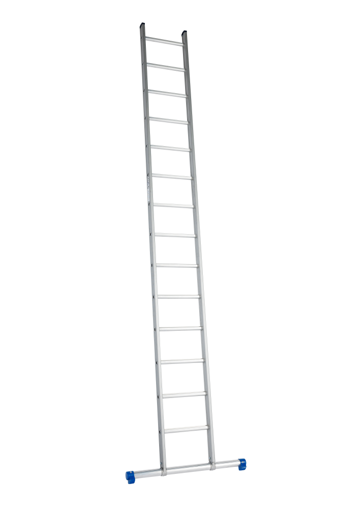 Atlas ladder / 1 x 14, recht, ano, stabilisatiebalk